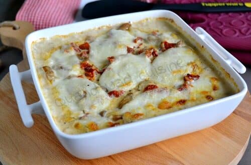 gratin de dinde aux tomates séchées