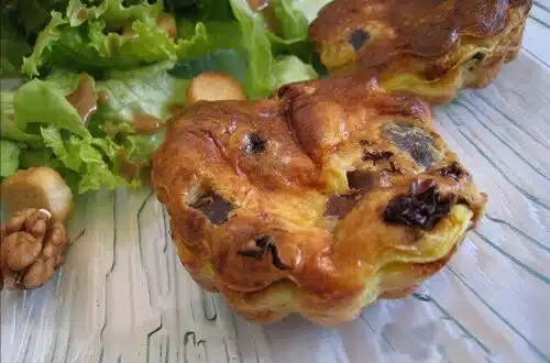 Petites quiches aux gésiers de canard confits