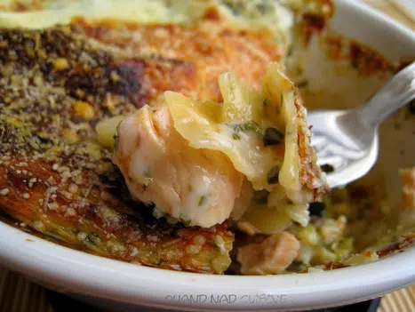 Lasagnes saumon courgettes sauce à l'oseille