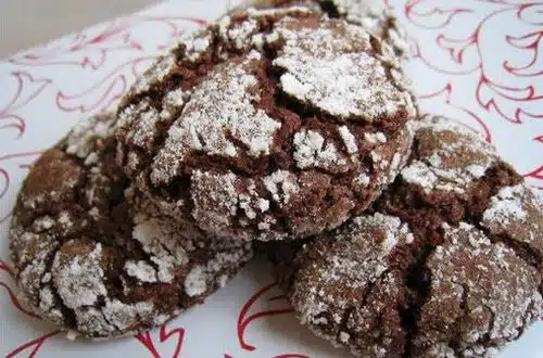 Biscuits craquelés au chocolat