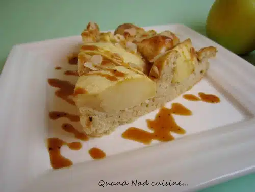 gâteau aux pommes et caramel à la vanille