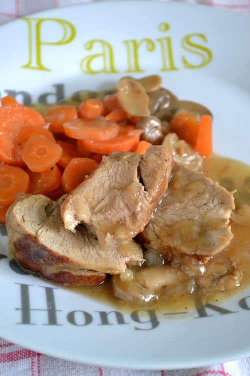 filet mignon sauce à la bière et aux champignons