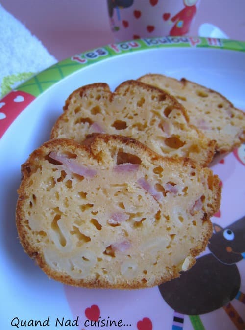 Cake coquillettes jambon