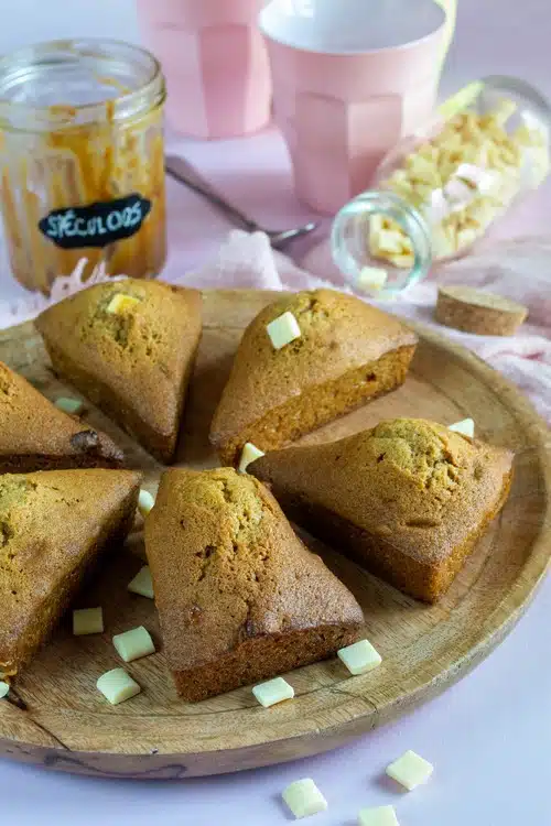 Mini cakes spéculoos chocolat blanc