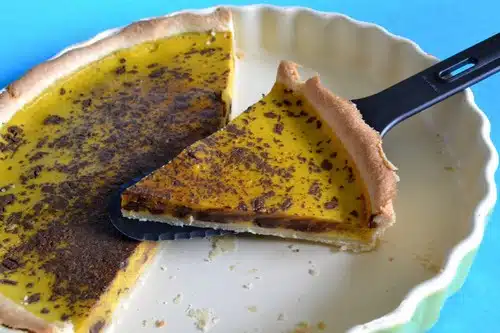 Tarte au potiron et au chocolat