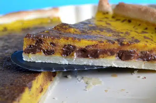 Tarte au potiron et au chocolat