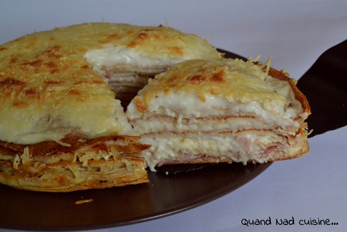 Gâteau de crêpes au jambon - Quand Nad cuisine...