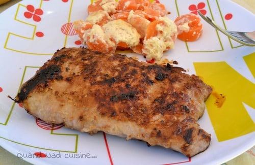 grillades de porc marinées au sésame