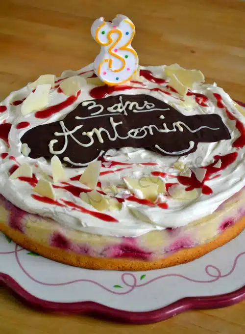 Gâteau magique à la framboise