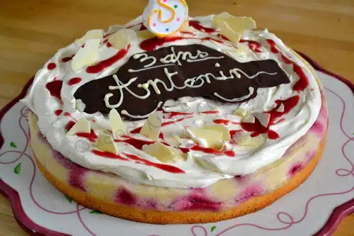 Gâteau magique à la framboise