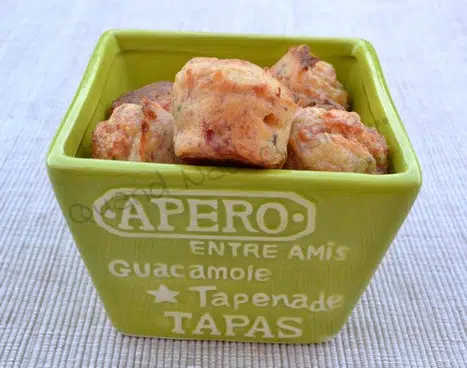 Mini muffins au jambon et petits suisses persillé