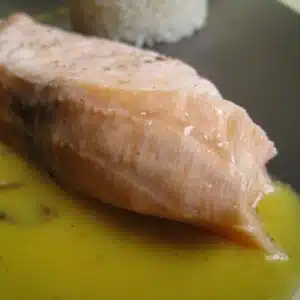 saumon sauce safran