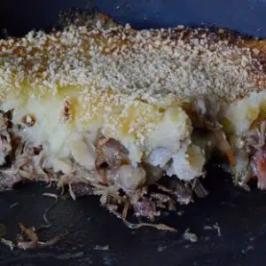 Parmentier de canard aux châtaignes