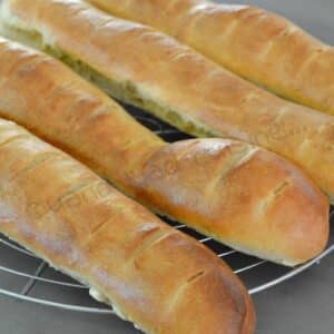 baguettes viennoises aux pépites de chocolat blanc