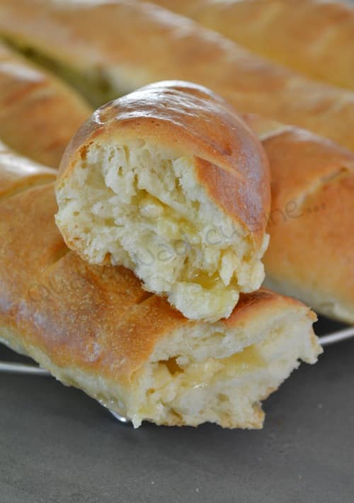 baguettes viennoises aux pépites de chocolat blanc