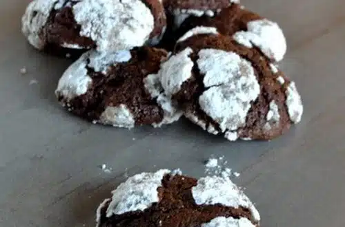 Biscuits craquelés au chocolat tout légers