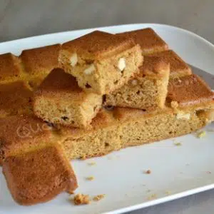 Carrés spéculoos et chocolat blanc