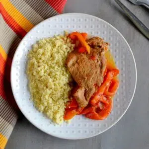 escalopes de porc aux poivrons