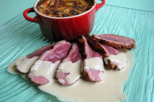 filet de canard sauce foie gras
