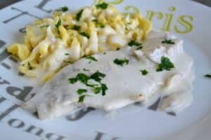 filet de poisson au crémant