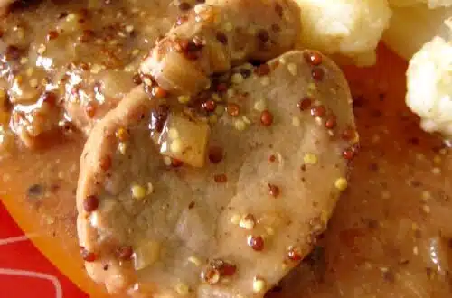 filet mignon à la moutarde à l'ancienne