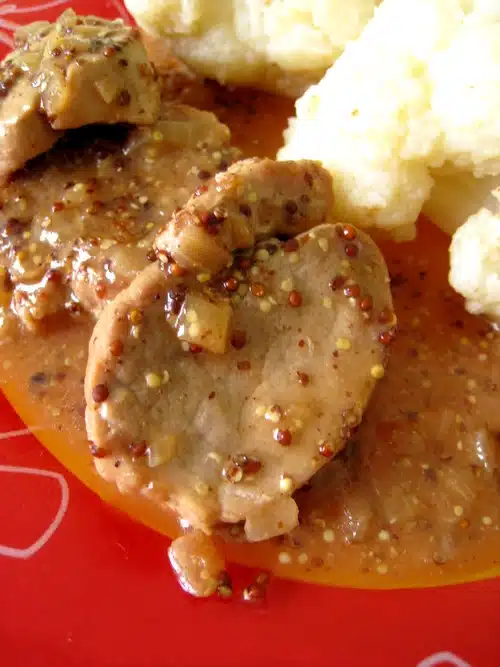 filet mignon à la moutarde à l'ancienne