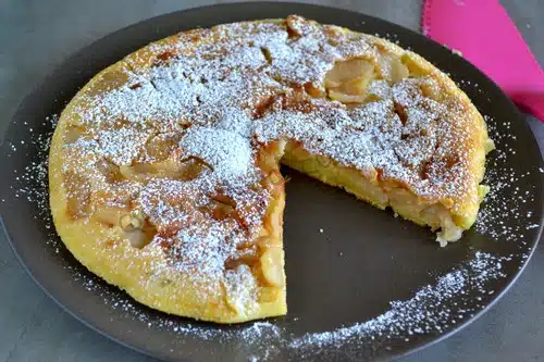 gâteau aux pommes à la poêle