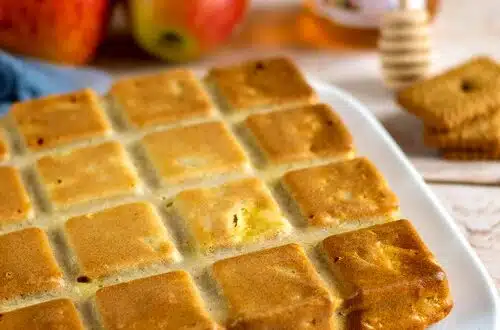 gâteau aux pommes miel et spéculoos
