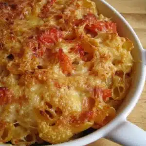 Gratin de pâtes au saint-marcellin