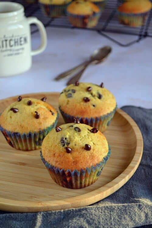 muffins aux pépites de chocolat