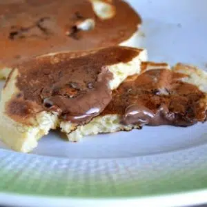 Pancakes au coeur coulant