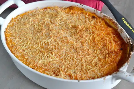 Parmentier de patates douces au boeuf et au chorizo