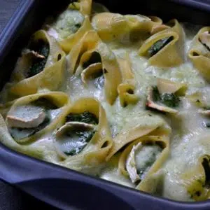 Pâtes farcies aux épinards et au chèvre