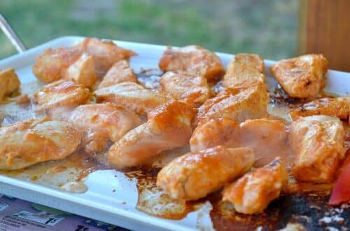 poulet mariné au ketchup