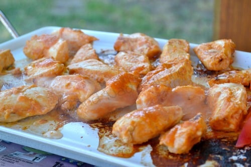 poulet mariné au ketchup