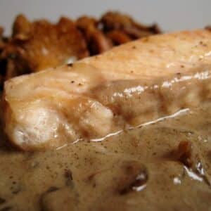 saumon à l'échalote