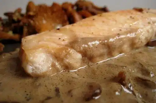 saumon à l'échalote