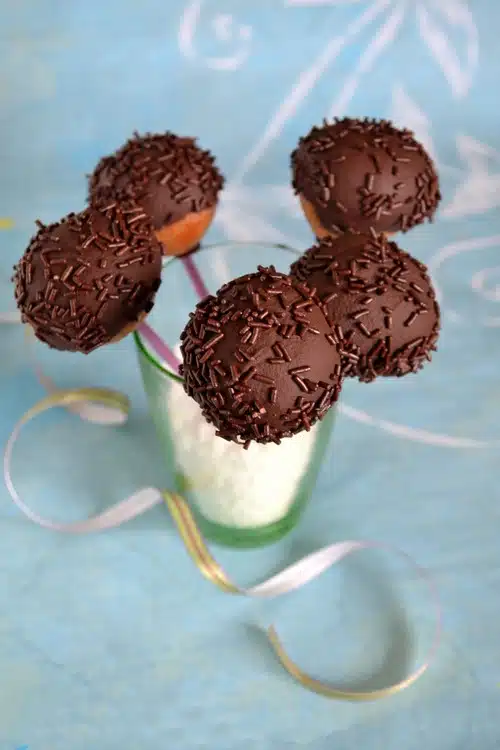 shortbread pops au caramel