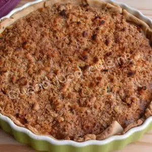 Tarte crumble aux poivrons rouges