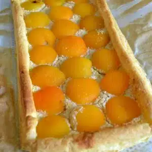 tarte longue aux abricots