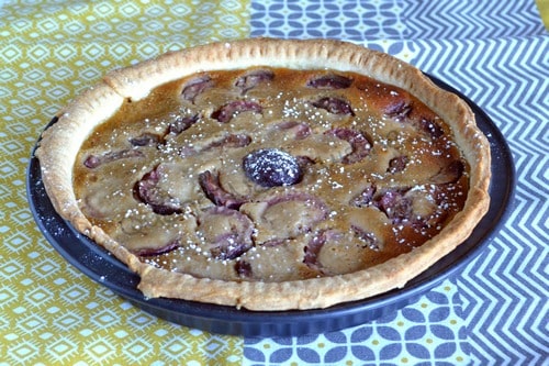 tarte aux prunes aux spéculoos