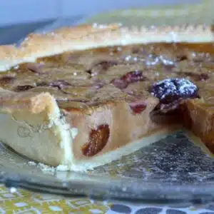 tarte aux prunes et au spéculoos