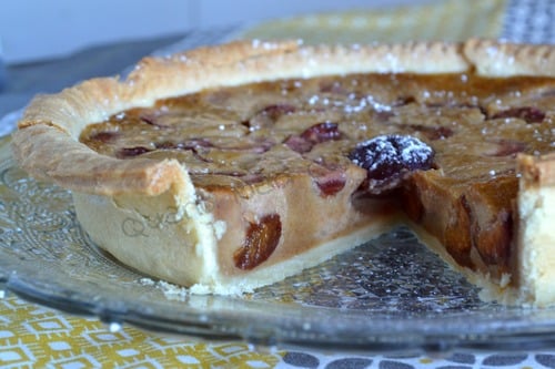 tarte aux prunes aux spéculoos