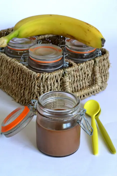 Crèmes dessert chocolat-banane