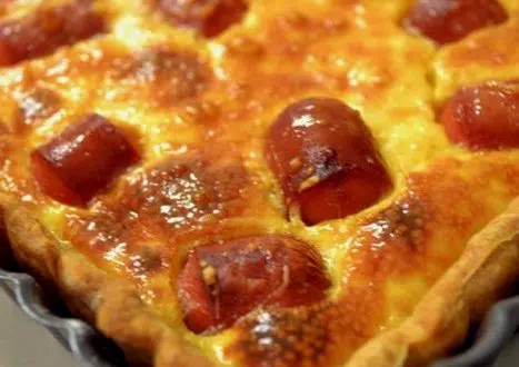 Quiche Knacki et Vache qui Rit