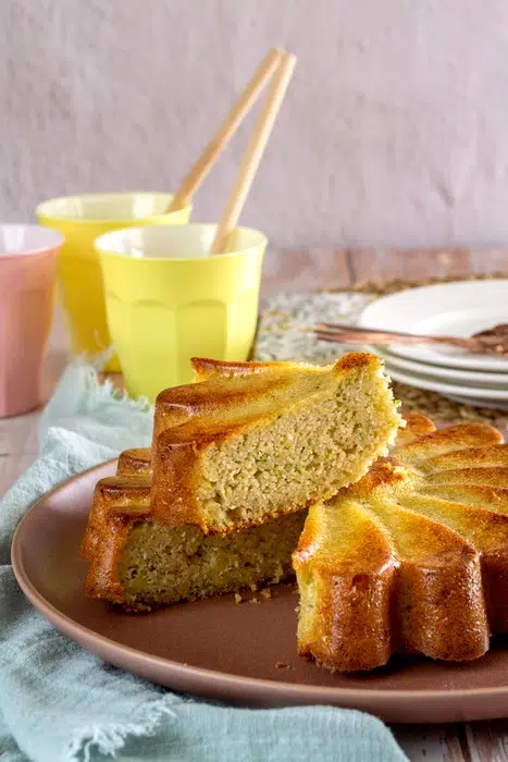 Gâteau à la courgette amande et citron