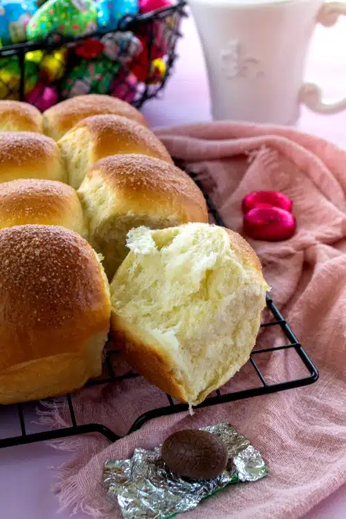 Brioche aux oeufs de Pâques