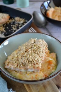 saumon en croûte d'amandes