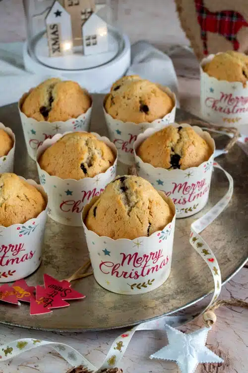 Muffins aux pépites et coeur de spéculoos