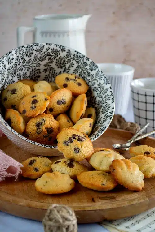 financiers au citron et pépites de chocolat